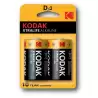 (KDXLR20PB2) KODAK PILAS EXTRALIFE ALCALINAS D - LR20 - PACK 2 UDS