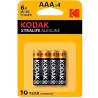 (KDXLR3P4B) KODAK PILAS EXTRALIFE ALCALINA 4UD LR03 AAA BLISTER