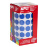 (4856) APLI GOMETS REDONDOS 15MM ROLLO AZUL -ROLLO 2832 UNIDADES-