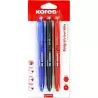(30213299) KORES BOLÍGRAFO TINTA BORRABLE GEL POINT 0.7MM C/SURTIDOS BLÍSTER 3 UD