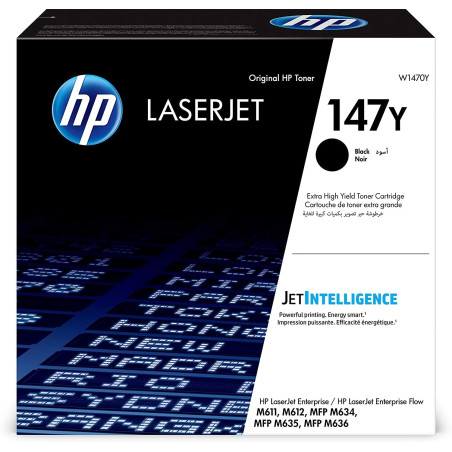 (W1470Y) HP TONER NEGRO LASER M611