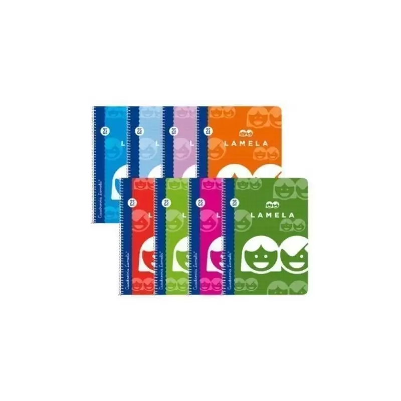 (07F004) LAMELA CUADERNO ESPIRAL 80H FOLIO 70GR CUADROVÍA 4MM C/MARGEN CUBIERTA BÁSICA C/SURTIDOS