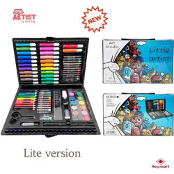 (AB-1100) ALEX BOG SET ART STUDIO LITTLE ARTIST 86 PIEZAS PLASTIC BOX C/SURTIDOS