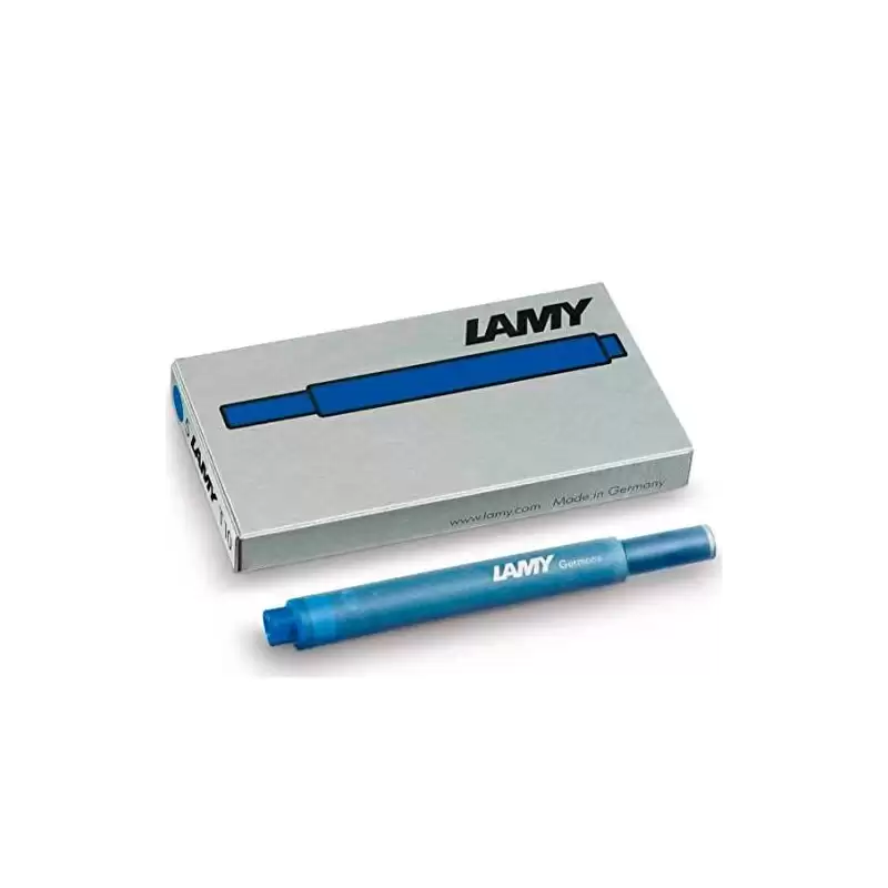 (1202077) LAMY CARTUCHO T10 BLUE RECAMBIO 825 PARA PLUMA TINTA AZUL CAJA 5U