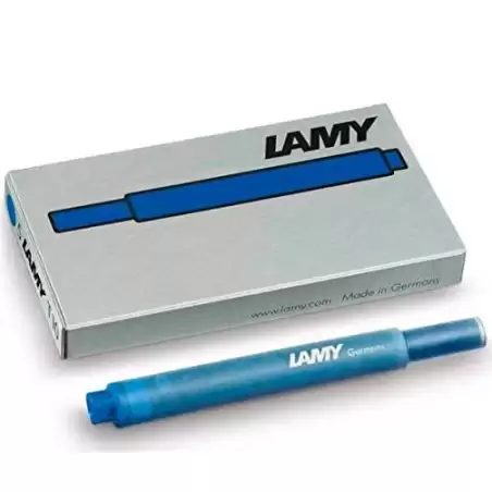 (1202077) LAMY CARTUCHO T10 BLUE RECAMBIO 825 PARA PLUMA TINTA AZUL CAJA 5U