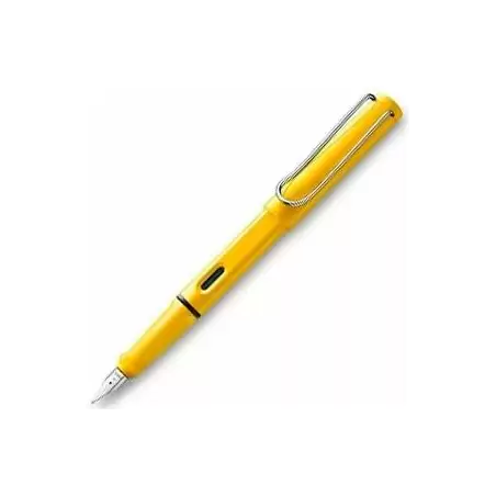 (1208112) LAMY PLUMA ESTILOGRÁFICA SAFARI 018M TINTA AZUL PUNTA M AMARILLO