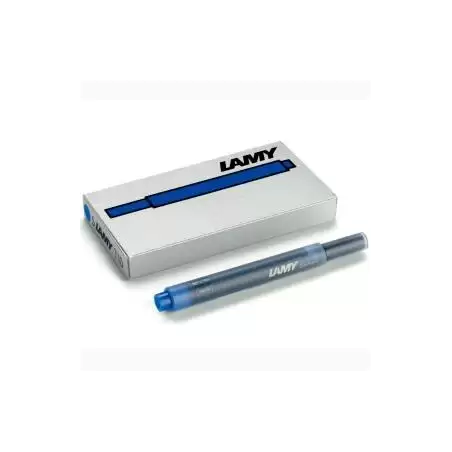 (1210655) LAMY CARTUCHO T10 RECAMBIO PARA PLUMA TINTA AZUL/NEGRO CAJA 5U