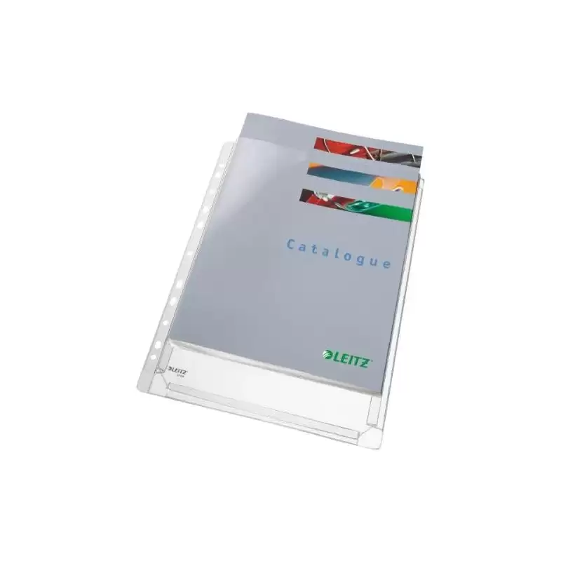 (47563003) LEITZ FUNDAS MULTITALADRO FUELLE A4 PVC 5 BOLSAS