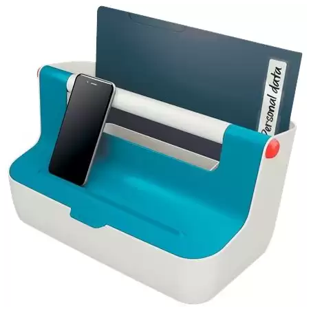 (61250061) LEITZ CAJA DE ALMACENAMIENTO PORTÁTIL COSY C/ASA ABS AZUL