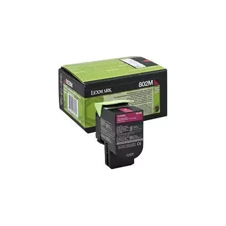 (80C20M0) LEXMARK 802M TONER RETORNABLE MAGENTA (1K)