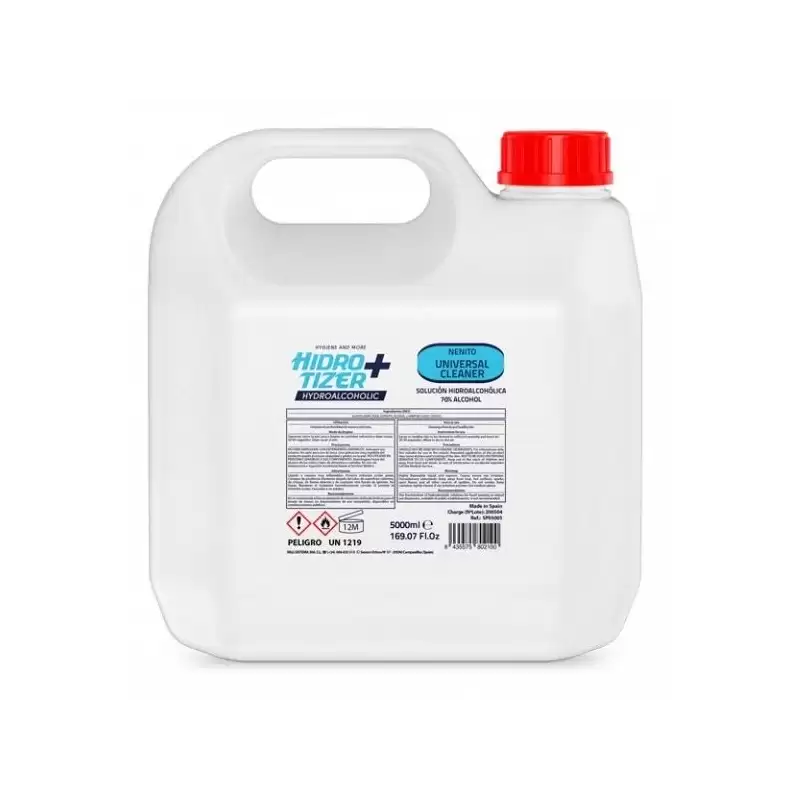 (HPGH0055000R) HIDROTIZER PLUS GEL HIDROALCOHÓLICA HIGIENIZANTE NENITO (REFILL) GARRAFA 5L