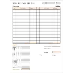 (T-133) TALONARIO ARQUEO DE CAJA FOLIO SIN COPIA