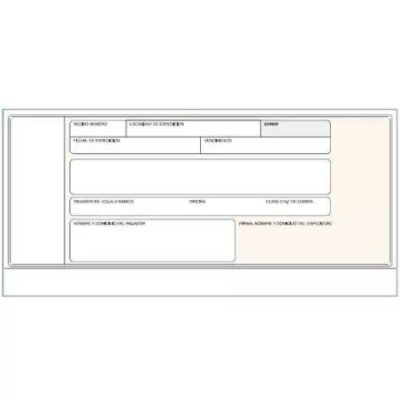 (T-19) TALONARIO RECIBOS NORMALIZADOS BANCO SIN COPIA