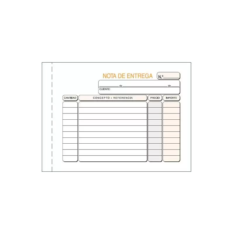 (T-32) TALONARIO ENTREGAS OCTAVO APAISADO SIN COPIA