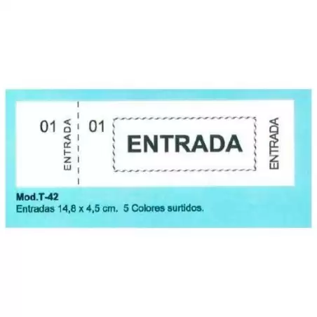 (T-42) TALONARIO ENTRADA 100H 14