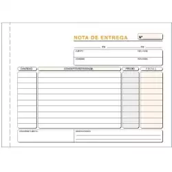 (T-47) TALONARIO ENTREGAS CUARTO APAISADO TRIPLICADO AUTOCOPIA