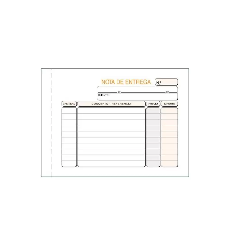 (T-54) TALONARIO ENTREGAS OCTAVO APAISADO TRIPLICADO AUTOCOPIA