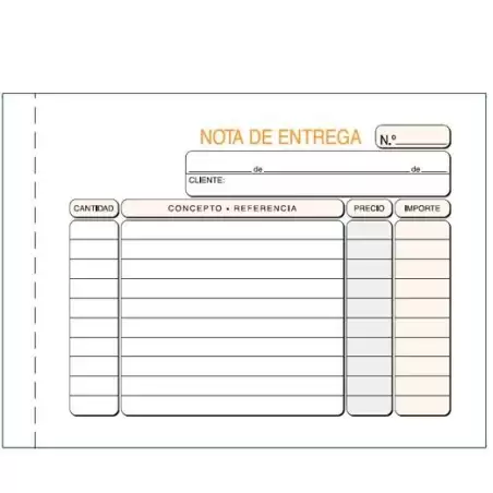 (T-54) TALONARIO ENTREGAS OCTAVO APAISADO TRIPLICADO AUTOCOPIA