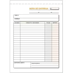 (T-57) TALONARIO ENTREGAS CUARTO NATURAL