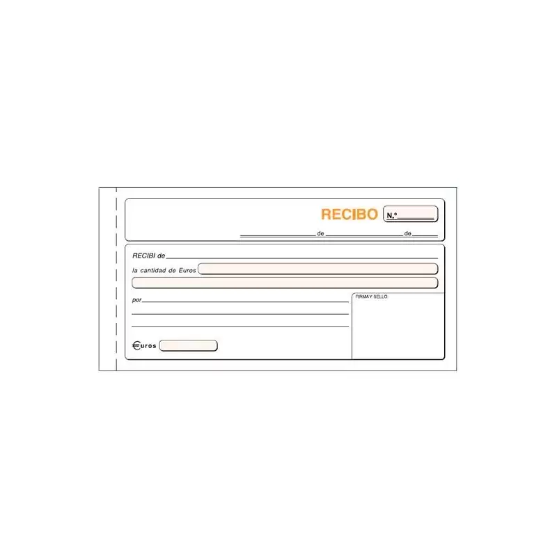 (T-60) TALONARIO RECIBOS TERCIO DE FOLIO DUPLICADO AUTOCOPIA