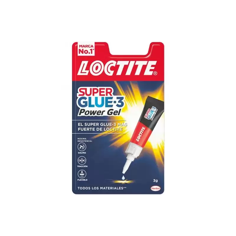 (2640067) LOCTITE SUPER GLUE-3 ADHESIVO INSTANTÁNEO POWER GEL 3GR TRANSPARENTE