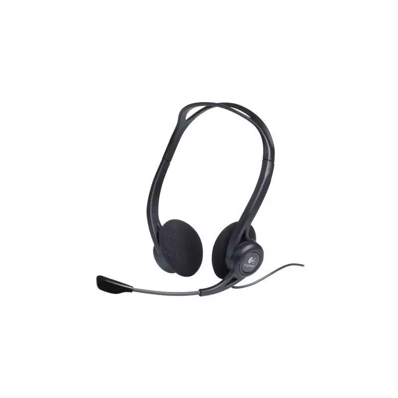 (981-000100) LOGITECH AURICULARES DIADEMA 960 BIAURAL ESTEREO  C/ MICRÓFONO CONTROL DE VOLUMEN CABLE USB NEGRO