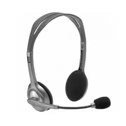 (981-000271) LOGITECH AURICULARES CON MICRÓFONO PLATEADOS