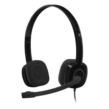 (981-000589) LOGITECH AURICULARES MICRÓFONO C/ CABLE JACK 3.5MM H151 NEGRO