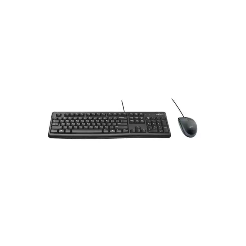 (920-002550) LOGITECH COMBO TECLADO ESTÁNDAR + RATÓN DESKTOP MK120 CABLE USB ANTISALPICADURAS QWERTY ESPAÑOL NEGRO