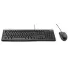 (920-002550) LOGITECH COMBO TECLADO ESTÁNDAR + RATÓN DESKTOP MK120 CABLE USB ANTISALPICADURAS QWERTY ESPAÑOL NEGRO