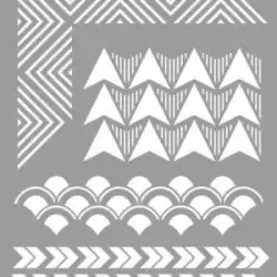 (090021) LA PAJARITA STENCIL ST-21 PLANTILLA DECORATIVA MODELO GEOMETRIC