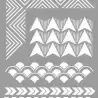 (090021) LA PAJARITA STENCIL ST-21 PLANTILLA DECORATIVA MODELO GEOMETRIC