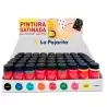 (090915) LA PAJARITA PINTURA SATINADA BOTE DE 35ML COLORES SURTIDOS EXPOSITOR SOBREMESA 54UD