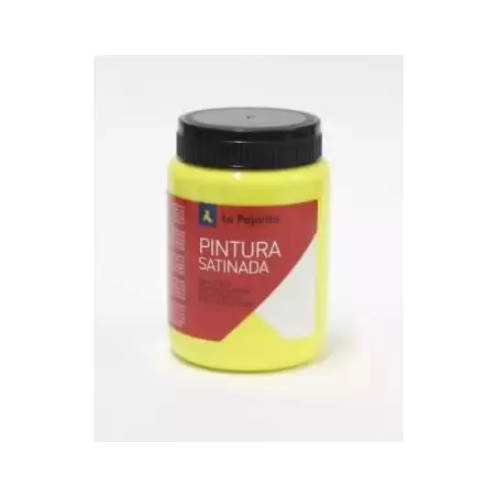 (110922) LA PAJARITA TÉMPERA ESCOLAR BOTE DE 35ML SATINADA AMARILLO LIMON L-01