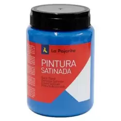 (118313) LA PAJARITA TÉMPERA ESCOLAR BOTE DE 375ML SATINADA CYAN L-26
