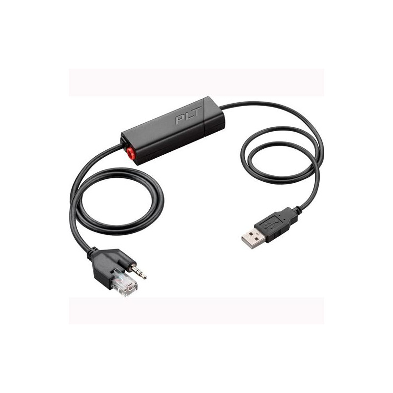 (211076-01/85R00AA) HP POLY CABLE DESCOLGADOR ELECTRÓNICO APU-76 USB PARA AURICULAR CS500