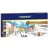 (MLA00040) MANLEY SET CREATIVO LÁPICES DE COLORES 40 PIEZAS SURTIDO