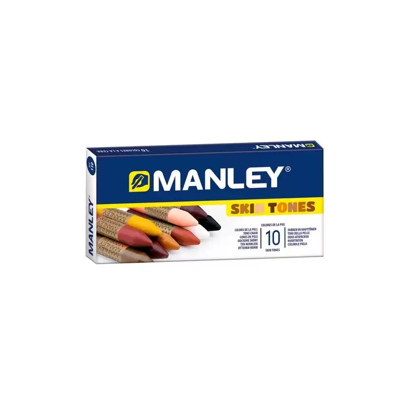 (MNC00045) MANLEY CERAS ESTUCHE 10 UD SURTIDO TONOS DE LA PIEL