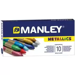 (MNC00046) MANLEY CERAS METALLICS C/SURTIDOS ESTUCHE 10 UD