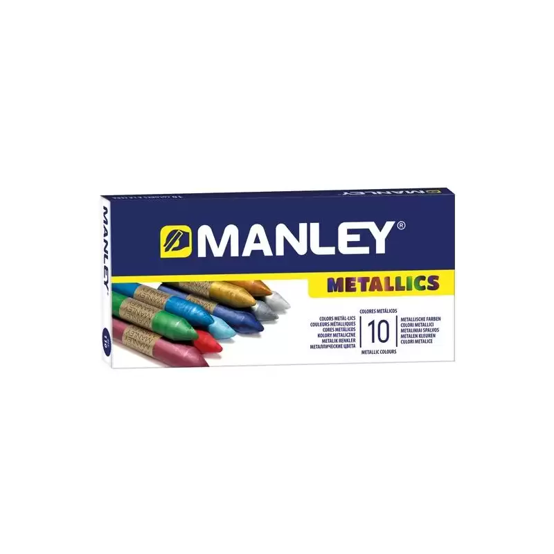 (MNC00046) MANLEY CERAS METALLICS C/SURTIDOS ESTUCHE 10 UD