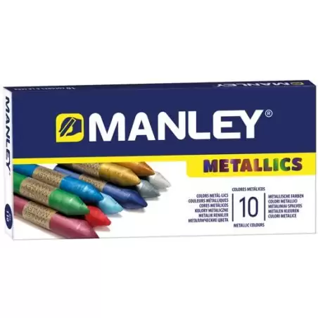 (MNC00046) MANLEY CERAS METALLICS C/SURTIDOS ESTUCHE 10 UD