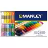 (MNC00066) MANLEY CERAS 60MM COLORES SURTIDOS ESTUCHE 24 UD