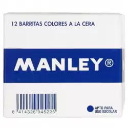 (MNC04442) MANLEY ESTUCHE DE 12 CERAS 60MM (1) BLANCO