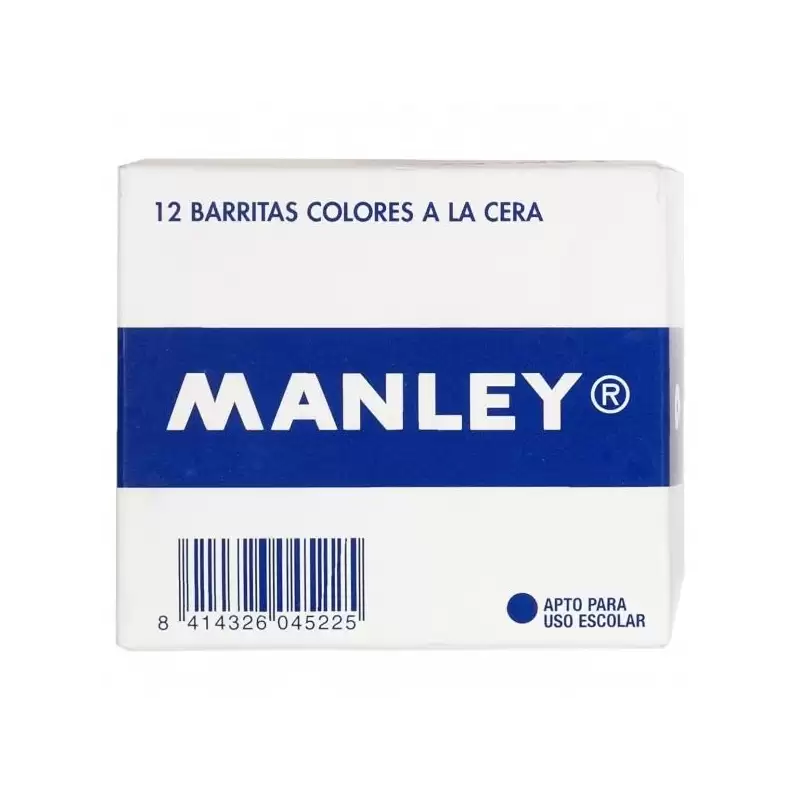 (MNC04861) MANLEY ESTUCHE DE 12 CERAS 60MM (43) AZUL CYAN