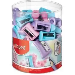 (063011) MAPED AFILALÁPICES VIVO 1 AGUJERO SURTIDOS PASTEL -EXPOSITOR 75U-