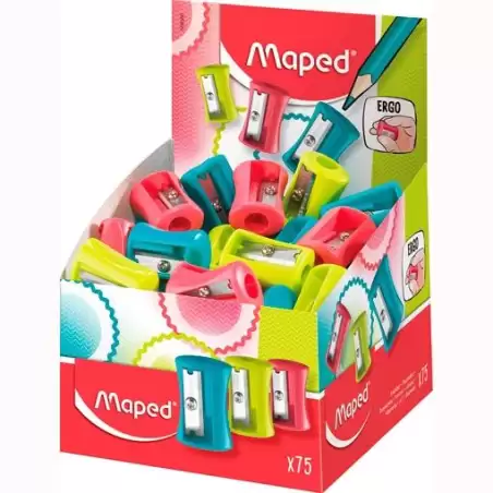 (506300) MAPED AFILALÁPICES VIVO 1 AGUJERO C/SURTIDOS CAJA EXPOSITORA DE 75U