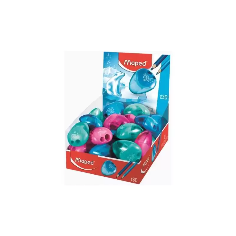 (534756) MAPED AFILALÁPICES I-GLOO 2 AGUJEROS C/SURTIDOS CAJA EXPOSITORA DE 30U