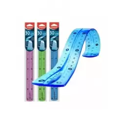 (027900) MAPED REGLA TWIST´N FLEX IRROMPIBLE DECORADA 30CM COLORES SURTIDOS