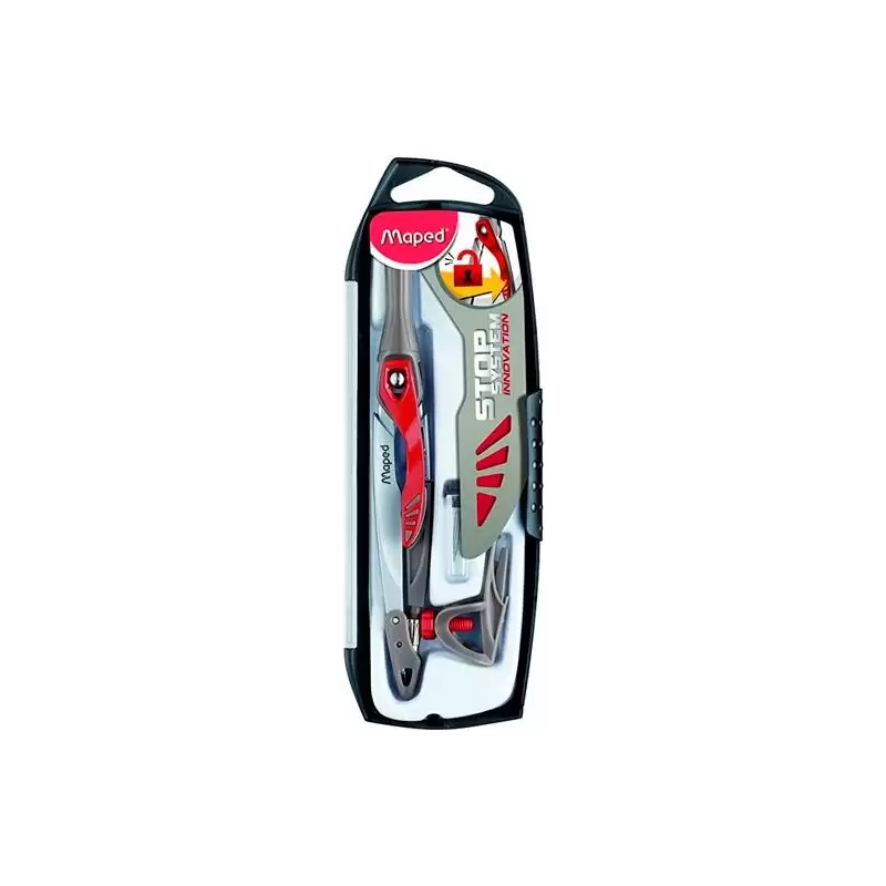 (196310) MAPED STOP SYSTEM INNOVACION COMPAS CON MINA + PACK DE MINAS + ADAPTADOR