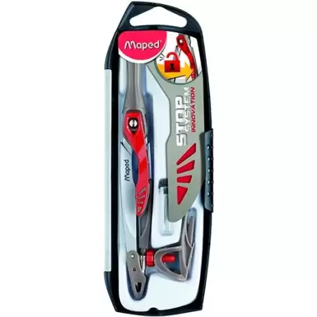 (196310) MAPED STOP SYSTEM INNOVACION COMPAS CON MINA + PACK DE MINAS + ADAPTADOR